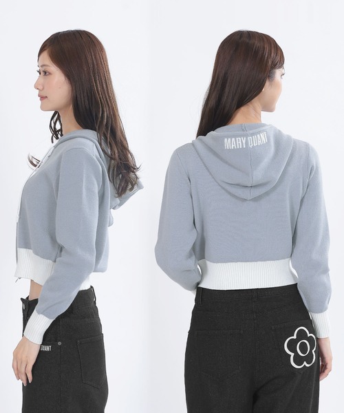 MARY QUANT（マリークヮント） パーカー マリークワント フードロゴ