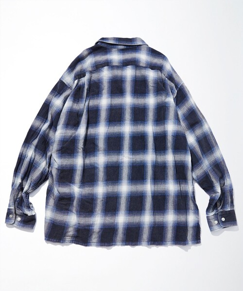 「NAUTICA」 長袖シャツ X-LARGE ネイビー メンズ_画像2