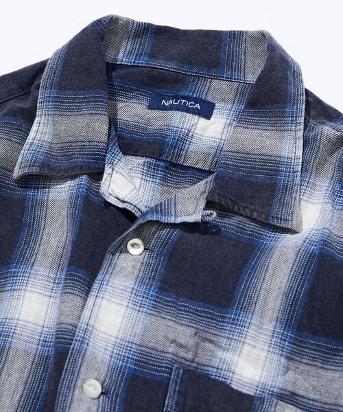 「NAUTICA」 長袖シャツ X-LARGE ネイビー メンズ_画像3