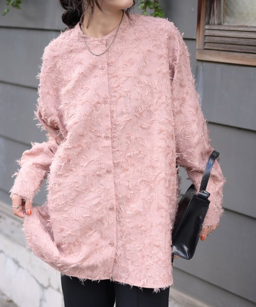 「＆HALF」 「noage」長袖ブラウス FREE オフホワイト レディース_画像7