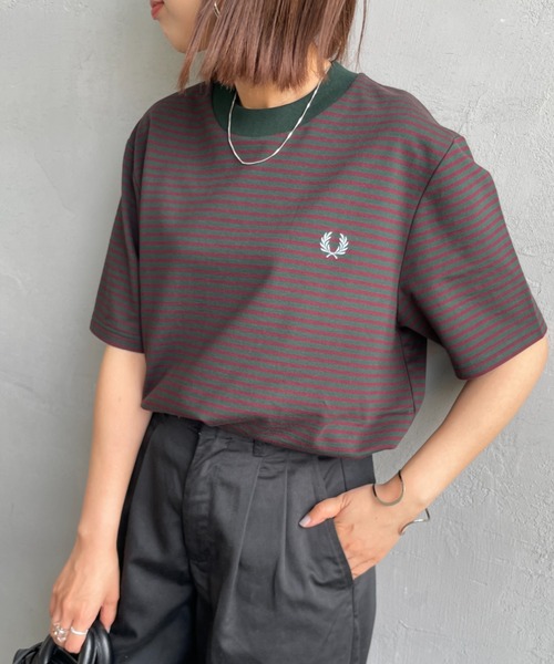 FRED PERRY（フレッドペリー） tシャツ ファインボーダー ワンポイント