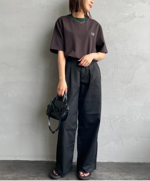 FRED PERRY（フレッドペリー） tシャツ ファインボーダー ワンポイント