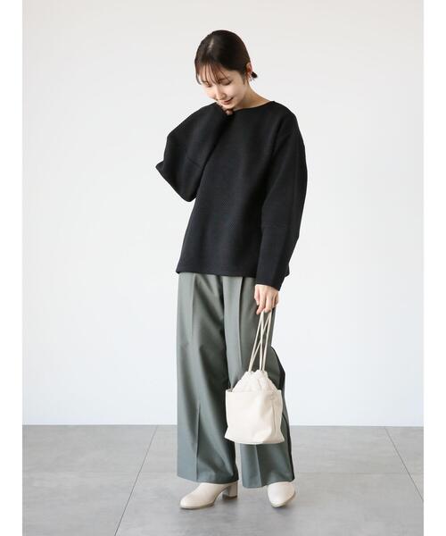 「Te chichi TERRASSE」 長袖カットソー F ブラック レディース_画像2