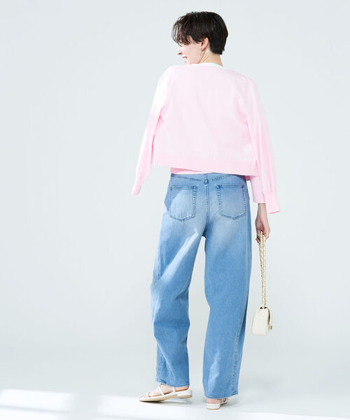 「NOLLEY'S」 ニットカーディガン 38 ネイビー レディース_画像7