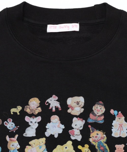 「Little sunny bite」 スウェットカットソー SMALL ブラック レディース_画像8