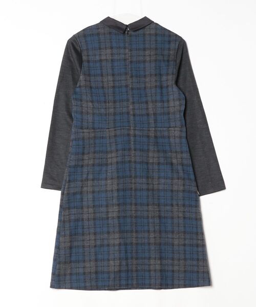 「NIMES」 長袖ワンピース ONE SIZE ブルー レディース_画像2