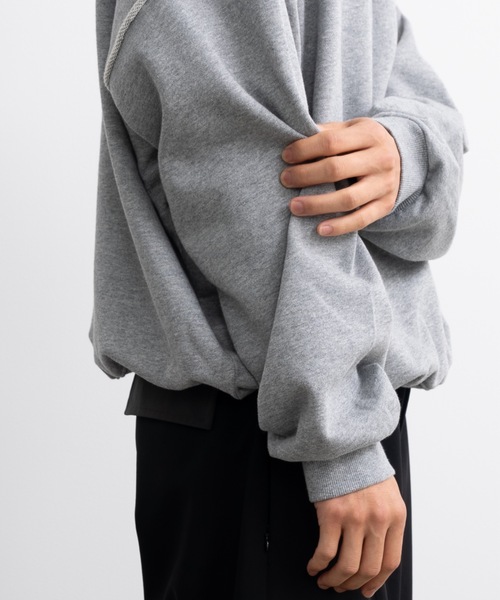 「SINSS」 スウェットカットソー LARGE ブラック メンズ_画像8