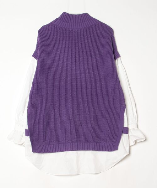 「Re.Verofonna」 長袖ニット MEDIUM パープル レディース_画像2