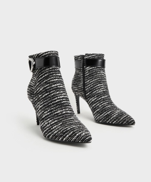 「CHARLES & KEITH」 ショートブーツ 25.5cm ブラック レディース_画像5