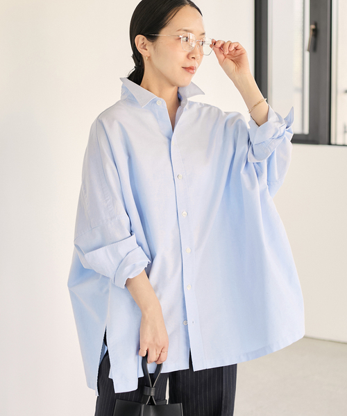 plage(プラージュ) ブラウス シャツ 「追加」OX Poncho シャツ plage(プラージュ) ブラウス シャツ 「追加」OX Poncho シャツ