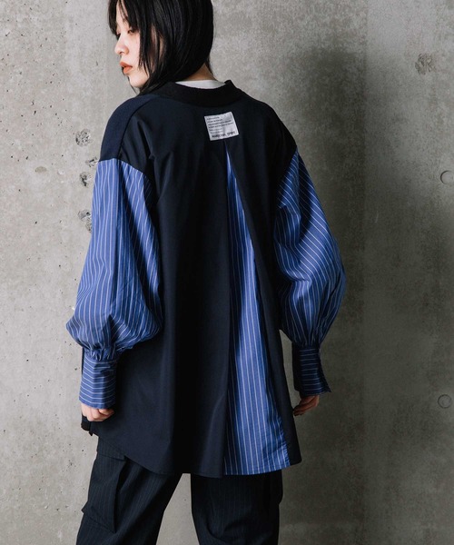 「MARECHAL TERRE」 ニットカーディガン 2 ネイビー レディース_画像6