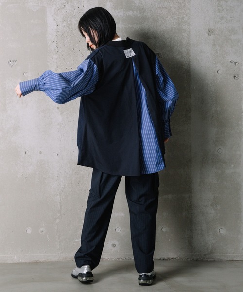 「MARECHAL TERRE」 ニットカーディガン 2 ネイビー レディース_画像7