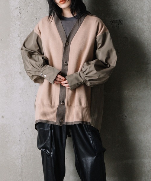 「MARECHAL TERRE」 ニットカーディガン 2 ネイビー レディース_画像10