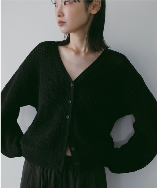 anuke（アンヌーク） カーディガン Crochet Knit Cardigan レディース