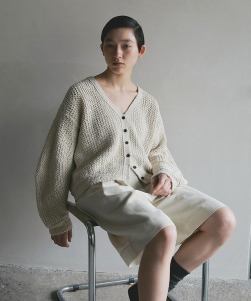 anuke（アンヌーク） カーディガン Crochet Knit Cardigan レディース