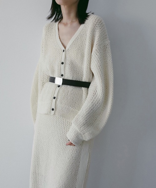 anuke（アンヌーク） カーディガン Crochet Knit Cardigan レディース