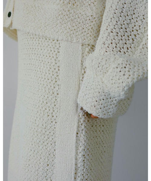 anuke（アンヌーク） カーディガン Crochet Knit Cardigan レディース