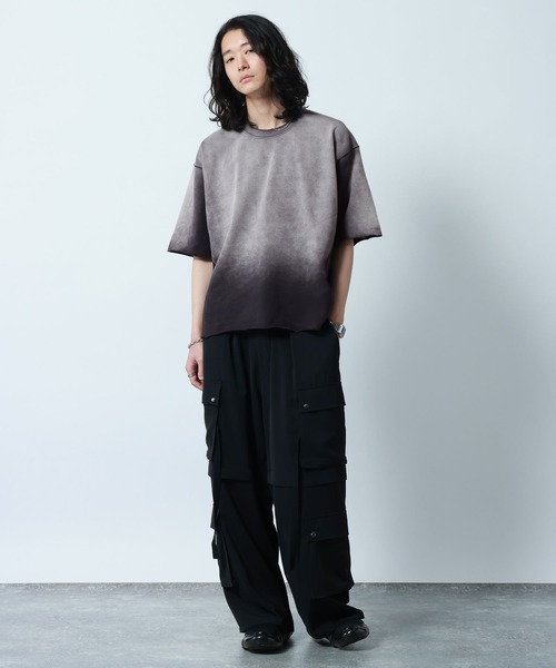 RAGEBLUE（レイジブルー） tシャツ Pigment Design Cropped T-Shirt