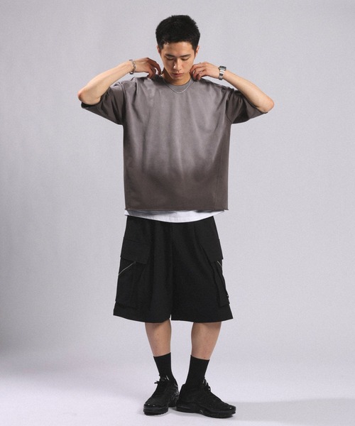 RAGEBLUE（レイジブルー） tシャツ Pigment Design Cropped T-Shirt