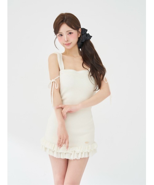 ダーリッチ ベアジャガード ニット ワンピース DDロゴジャガードニットミニワンピース – Darich