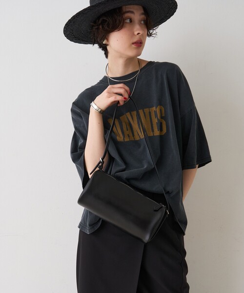 YAHKI/SOFT W FACE ショルダーミニバッグ ブラック YAHKI（ヤーキ） ショルダーバッグ バッグ 「YAHKI/ヤーキ」SOFT W