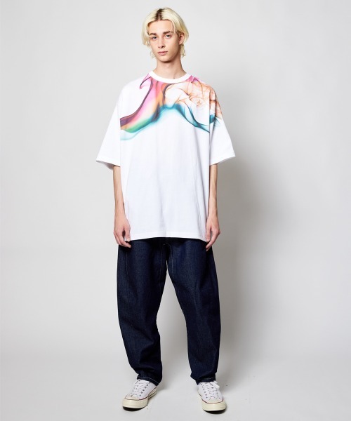 「rehacer」 半袖Tシャツ X-LARGE ホワイト メンズ_画像8