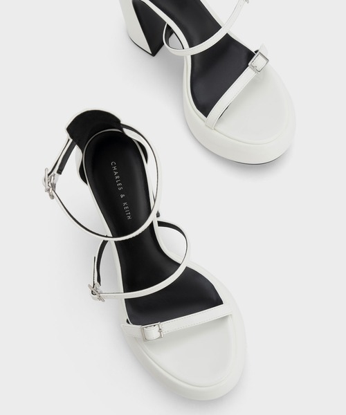 「CHARLES & KEITH」 ヒールサンダル 25cm ブラック系その他6 レディース_画像6