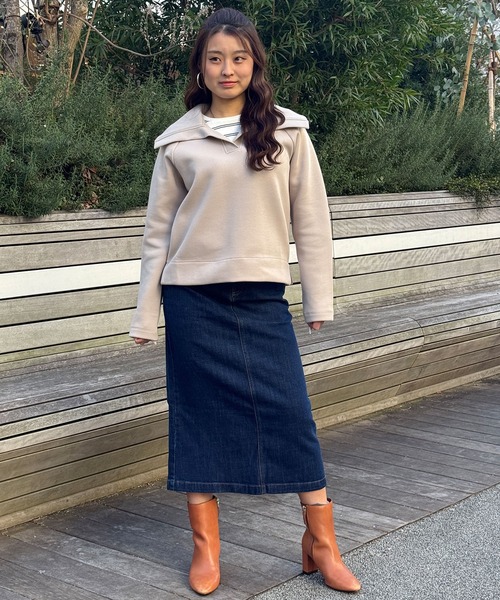 「BANANA REPUBLIC FACTORY STORE」 スウェットカットソー S ベージュ レディース_画像3