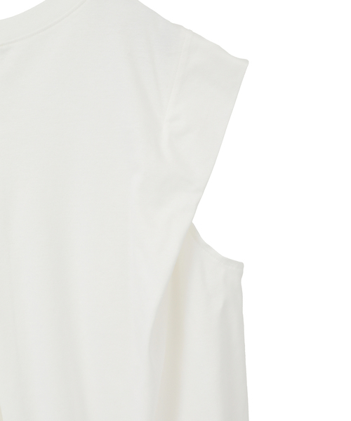 tシャツ 「A_ /エース」ショルダータックノースリーブ レディースの画像