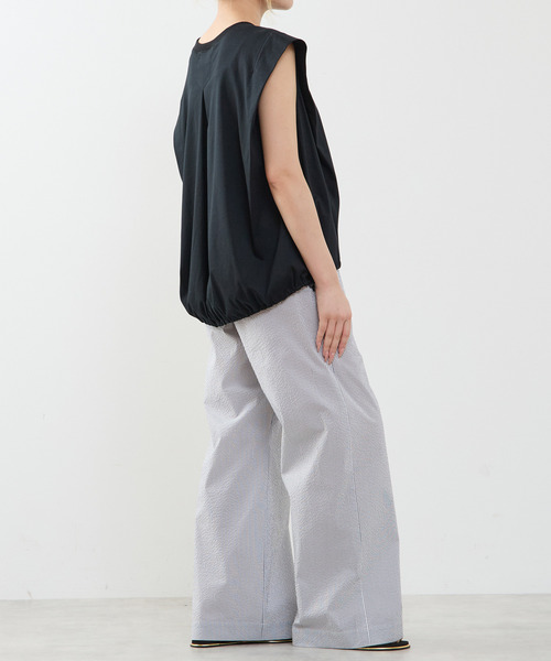 tシャツ 「A_ /エース」ショルダータックノースリーブ レディースの画像
