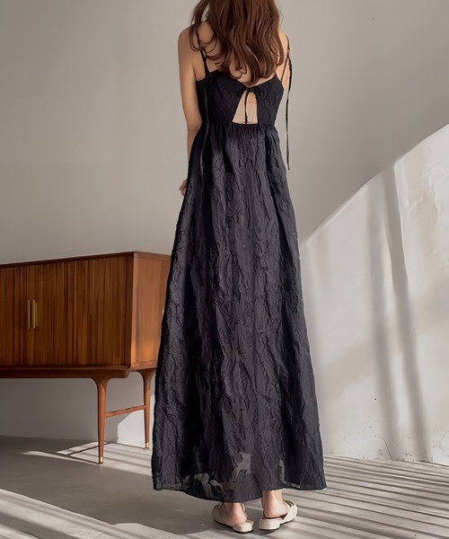 「junoah」 キャミソールワンピース X-LARGE アイボリー レディース_画像3