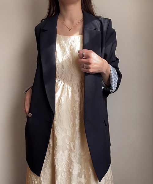 「junoah」 キャミソールワンピース X-LARGE アイボリー レディース_画像9