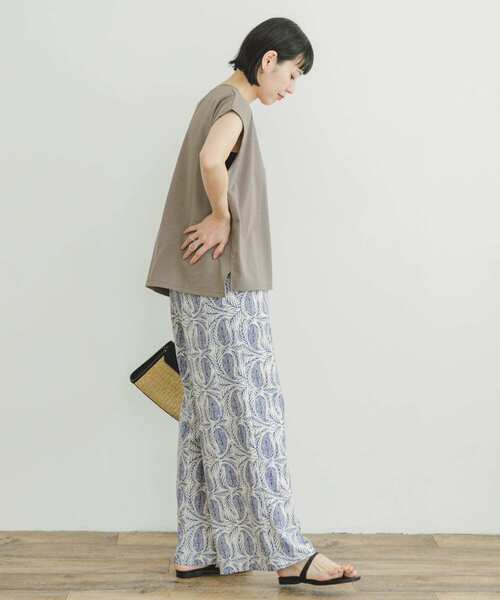 「ITEMS URBANRESEARCH」 イージーパンツ MEDIUM ブラック系その他 レディース_画像5