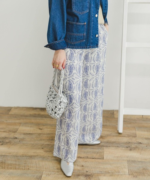 「ITEMS URBANRESEARCH」 イージーパンツ MEDIUM ブラック系その他 レディース_画像7