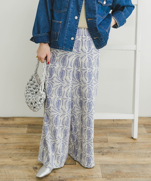 「ITEMS URBANRESEARCH」 イージーパンツ MEDIUM ブラック系その他 レディース_画像8