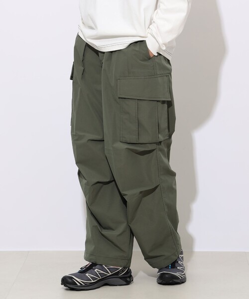 「BEAMS HEART」 カーゴパンツ SMALL オリーブ メンズ_画像6