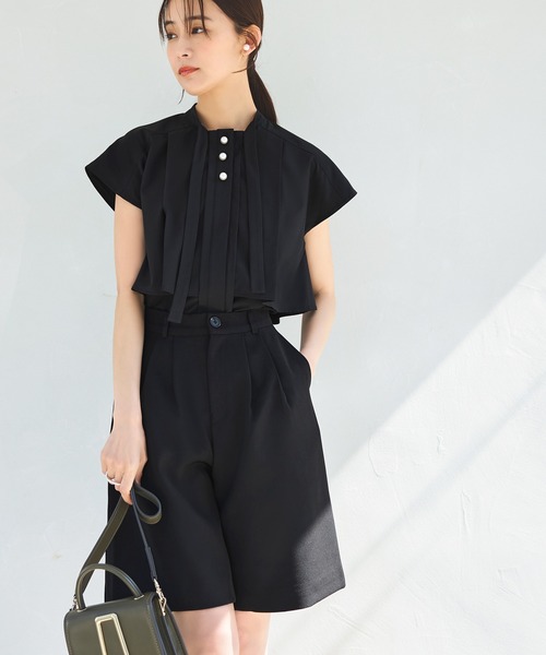 「RUIRUE BOUTIQUE」 半袖チュニック S ベージュ レディース_画像7
