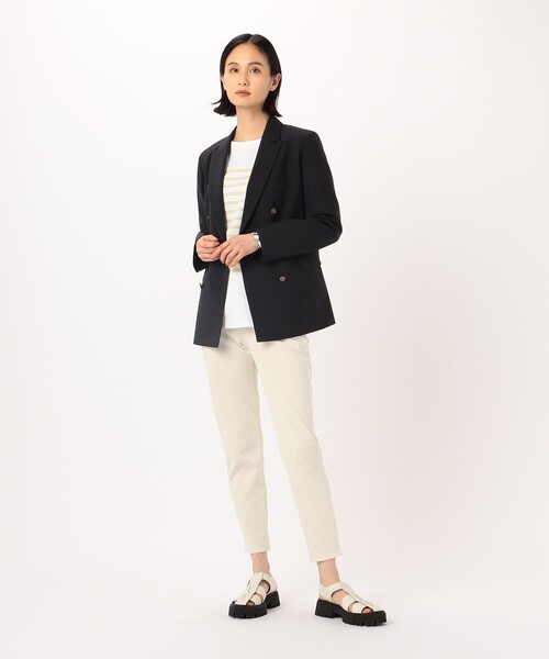 「COMME CA」 スキニーパンツ 9号 ブラック レディース_画像2