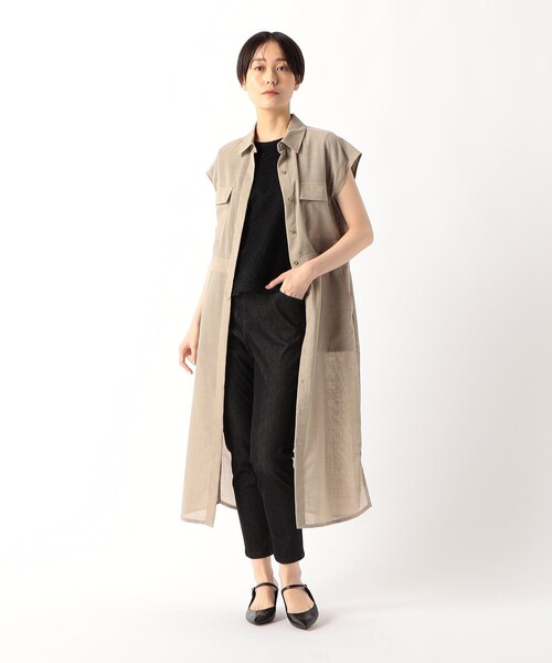 「COMME CA」 スキニーパンツ 9号 ブラック レディース_画像4