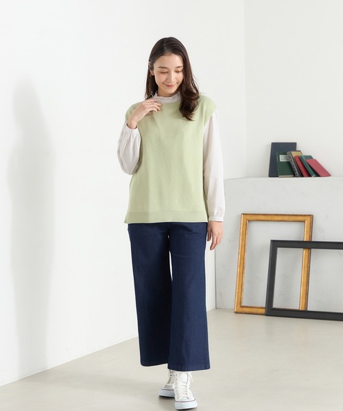 「DECOY SINCE 1981」 デニムパンツ 67 ネイビー レディース_画像2