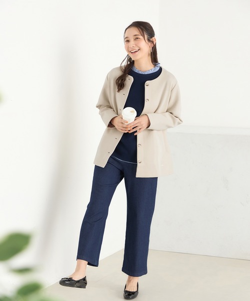 「DECOY SINCE 1981」 デニムパンツ 67 ネイビー レディース_画像4