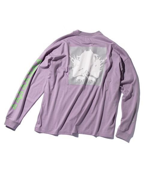 「.ENDRECHERI.」 長袖Tシャツ「ZOZOコラボ」 FREE パープル メンズ_画像2