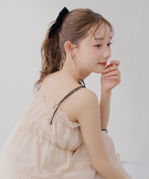 「continuer de NICE CLAUP」 キャミソールワンピース FREE ベージュ レディース_画像6