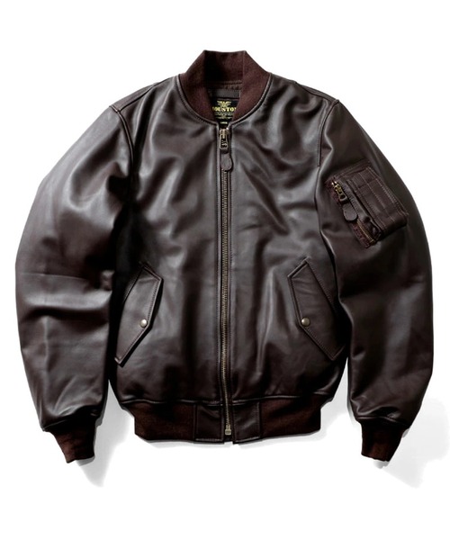 m*i様 HOUSTON ヒューストン シープレザー MA-1 中綿入り HOUSTON（ヒューストン） ma1 ma-1 HOUSTON SHEEP LEATHER MA-1 FLIGHT