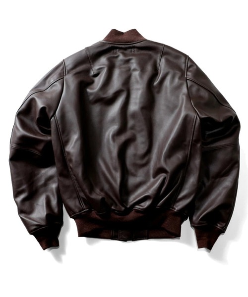 HOUSTON（ヒューストン） ma1 ma-1 HOUSTON SHEEP LEATHER MA-1 FLIGHT