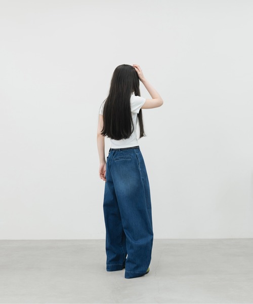 HONE ジーンズ 3tuck curve wide denim pants / 3タックカーブワイド