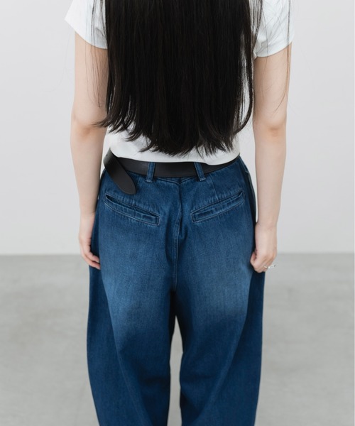 HONE ジーンズ 3tuck curve wide denim pants / 3タックカーブワイド