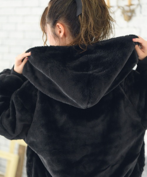 ROJITA（ロジータ） ジャケット ブルゾン レースアップファーブルゾン