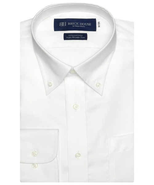 形態安定ノーアイロン ボタンダウン 長袖ビジネスワイシャツ 女性に人気