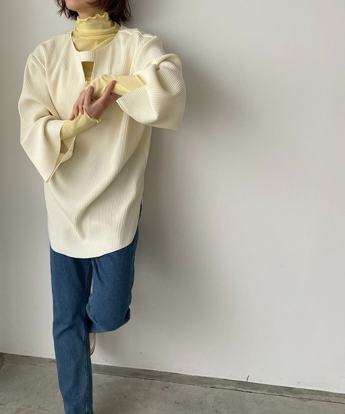 tシャツ シアーハイネックプルオーバー レディース fifth tシャツ シアーハイネックプルオーバー レディース